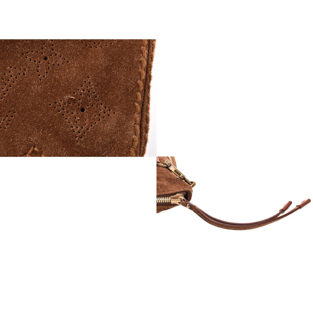 Louis Vuitton Shoulder Brown Monogram Suede Bag Mocha Pochette Onatah - Picture 8 of 11